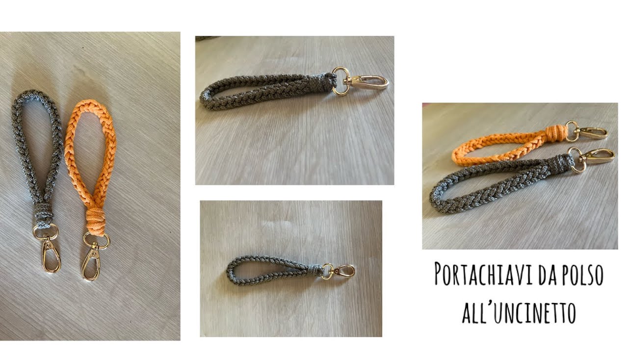 TUTORIAL: Portachiavi da polso all’uncinetto **Idee Uncinetto**