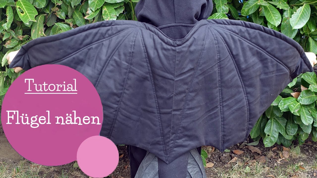 Flügel nähen | Halloween Kostüm | Fledermaus Drache Batman | DIY Nähanleitung | mommymade