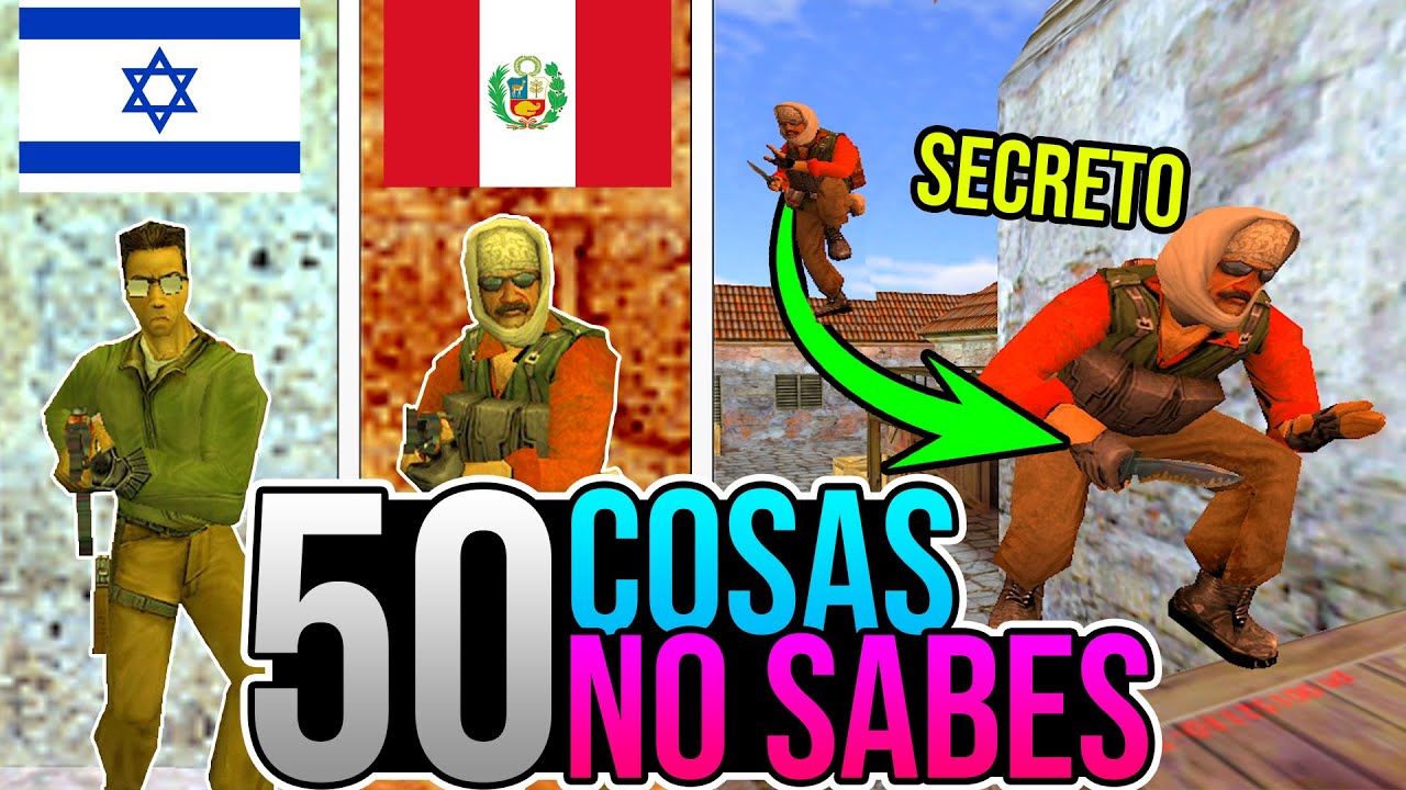 50 CURIOSIDADES que NO SABES del COUNTER STRIKE 1.6 (solo el 0,1% conoce esto)