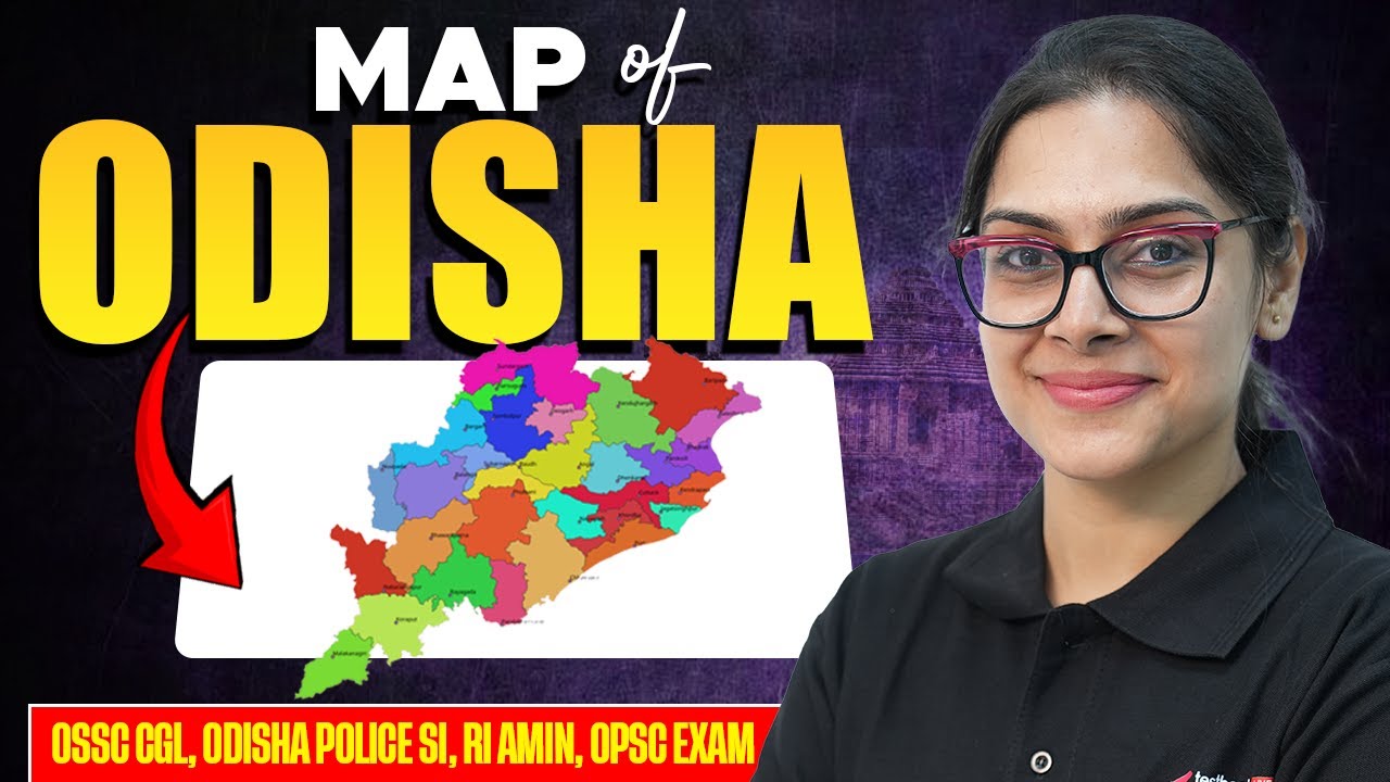 Odisha Map With District Name One Shot | ସବୁ ପରୀକ୍ଷା ଉପଯୋଗୀ ତଥ୍ୟ ଏଇଠି | Odisha Map By Sai Mam