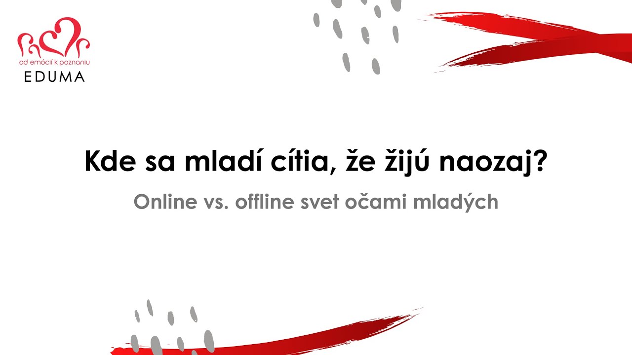 Webinár: Online vs. offline: kde sa mladí cítia, že žijú naozaj