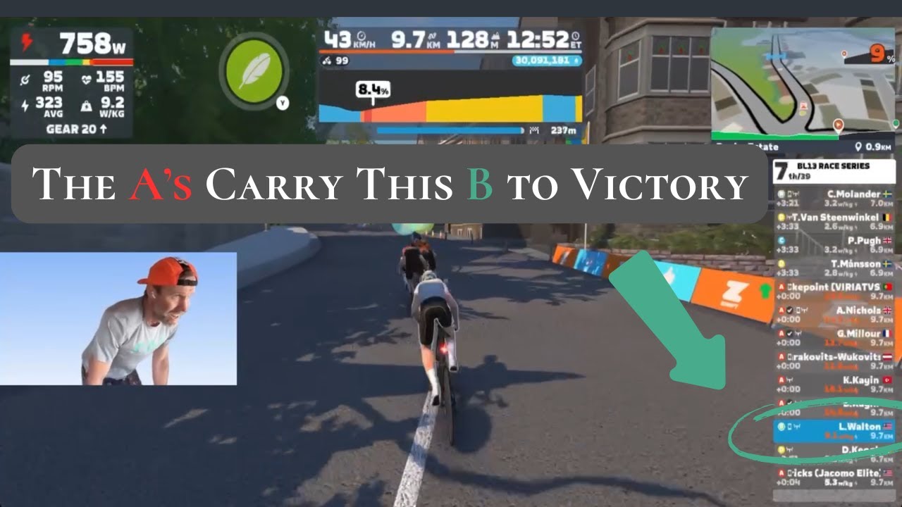 TALKING ZWIFT - BL13 Race Series - Cat B - Duchy Estate (10km) BURN