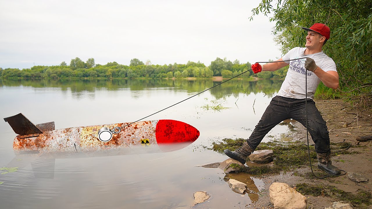 Found a Very Dangerous Finds Underwater With a Giant Magnet! Magnet Fishing GONE WRONG!