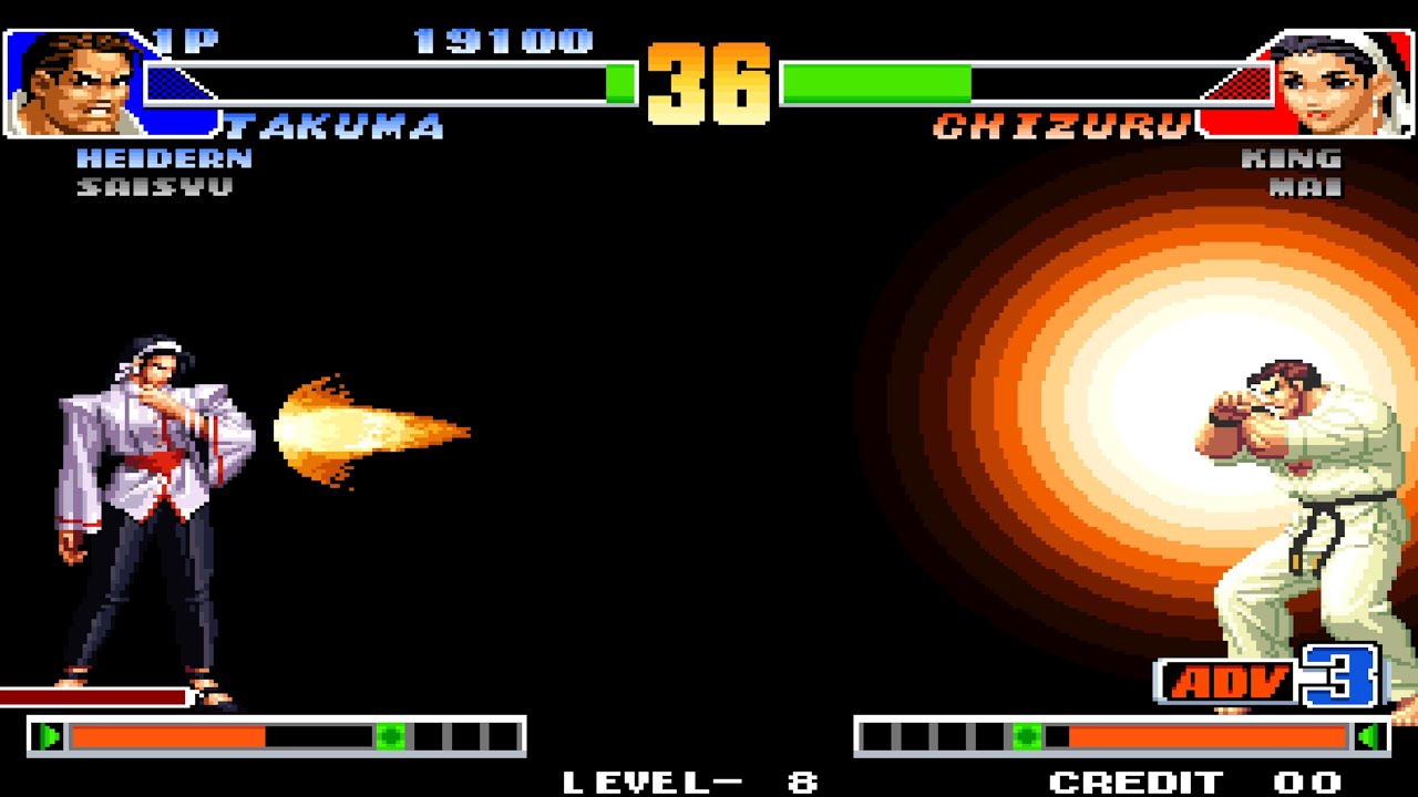 [고전게임] 킹오브파이터즈98 한글판 4K 60FPS 아버지팀 원코인 (KOF98 최고난이도 레벨8) (1Coin)