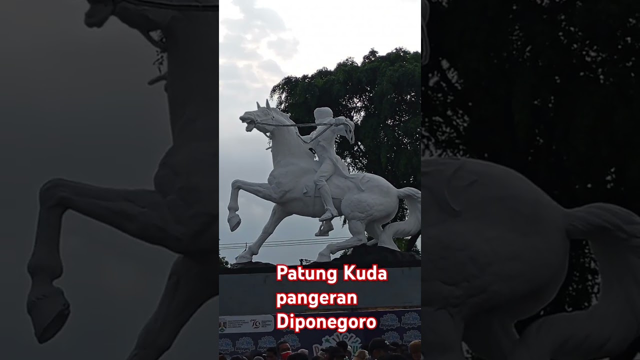 Patung Kuda Pangeran Diponegoro  #fyp #fypシ゚viral #viralvideo #vidioshort #diponegoro