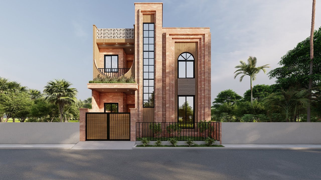 8 Marla House Design | Gulberg Islamabad | House Plan | Sketchup | Lumion | 3d Animation