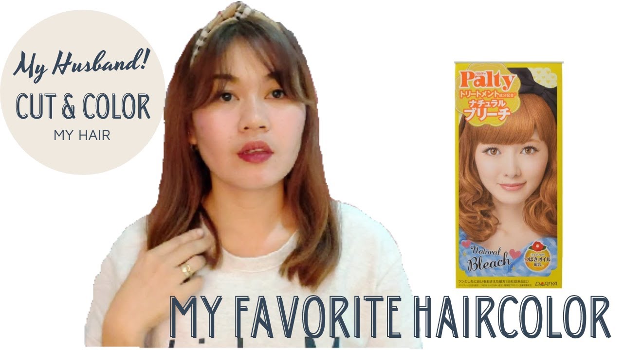 EASY WAY TO COLOR  YOUR HAIR USING PALTY | JAPANESE HAIR COLOR | MY HUSBAND COLORED MY HAIR