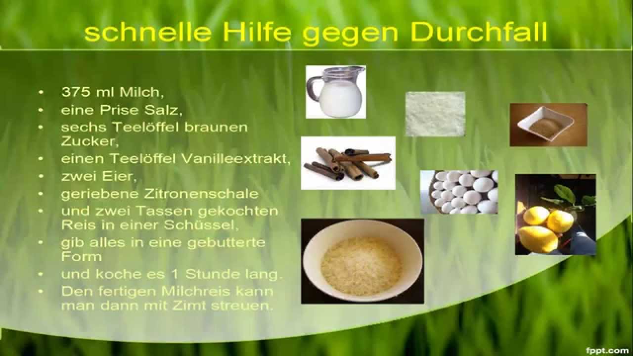 Hausmittel gegen Durchfall