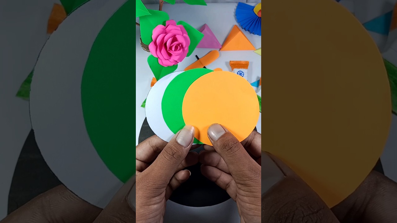 Tricolour craft / bird making / indian easy craft  / Independence day paper craft #shorts#trending