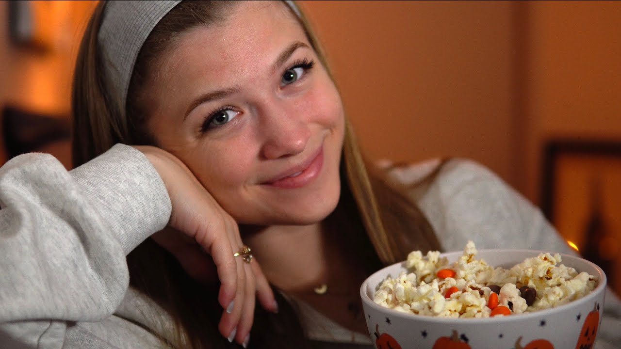 [ASMR] Scary Movie Night (WITH YOUR CRUSH) 🤭👻🎃