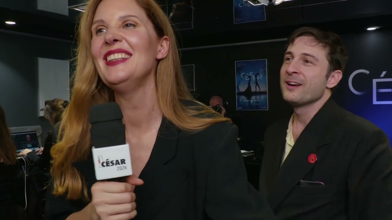 Cesar 2024 : Best original screenplay Justine Triet and Arthur Harari Anatomy of a Fall (press room)