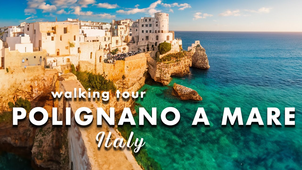 POLIGNANO A MARE ITALY [4K] 🇮🇹 PUGLIA 🇮🇹 WALKING TOUR 4K