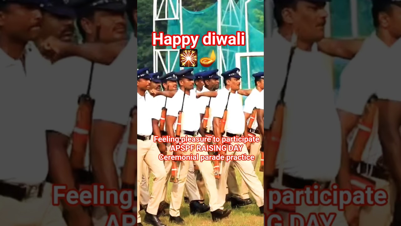 APSPF RAISING DAY Ceremonial parade practice #nagarjuna university