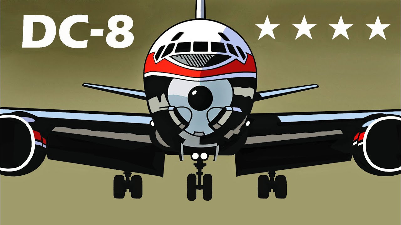 DOUGLAS DC-8 JETLINER - Southern California Enters the Jet Age with Douglas's First Jet Airliner!