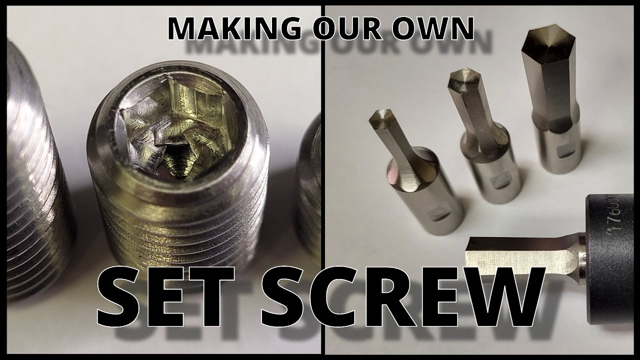 Rotary Broaching Hex on CNC Lathe - Making our own Metric Set Screw  😁