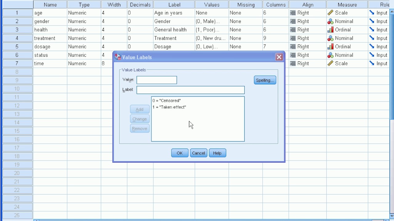 Survival Analysis in SPSS
