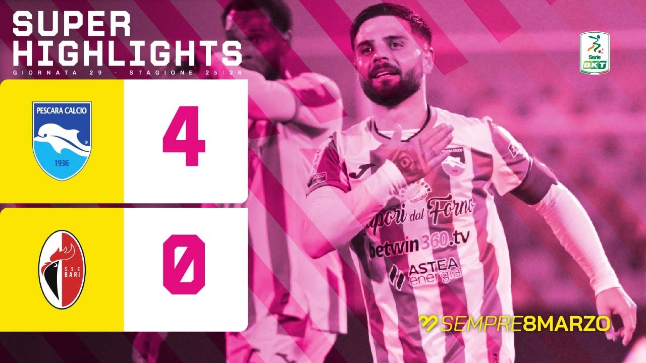 Pescara-Bari 4-0 | SUPER HIGHLIGHTS