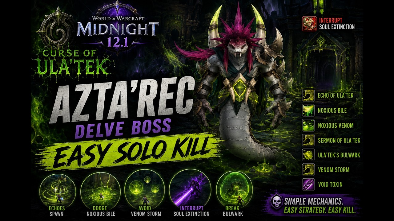 Azta'rec ?? Delve Nemesis Boss Guide QUICK EASY KILL | Midnight 12.1 Season 2