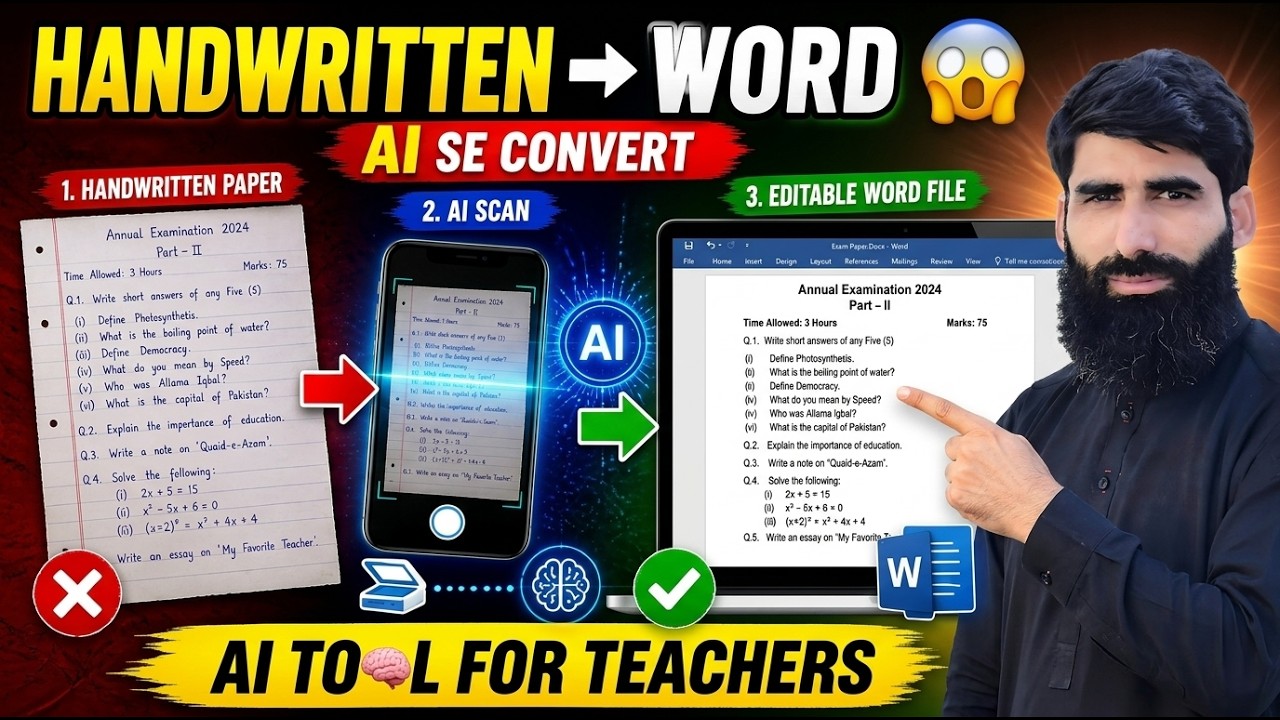 How to Convert handwritten papers into editable Word documents in Urdu/Hindi