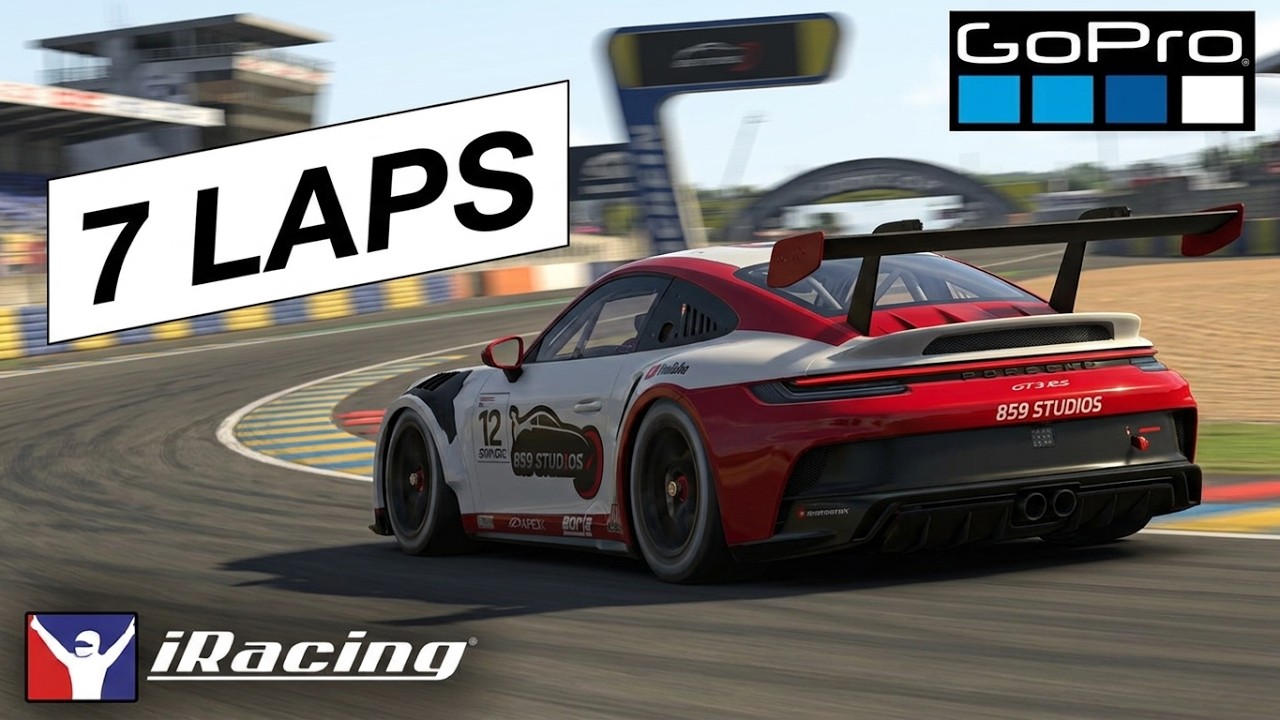 Porsche 992. Seven laps at LeMans.