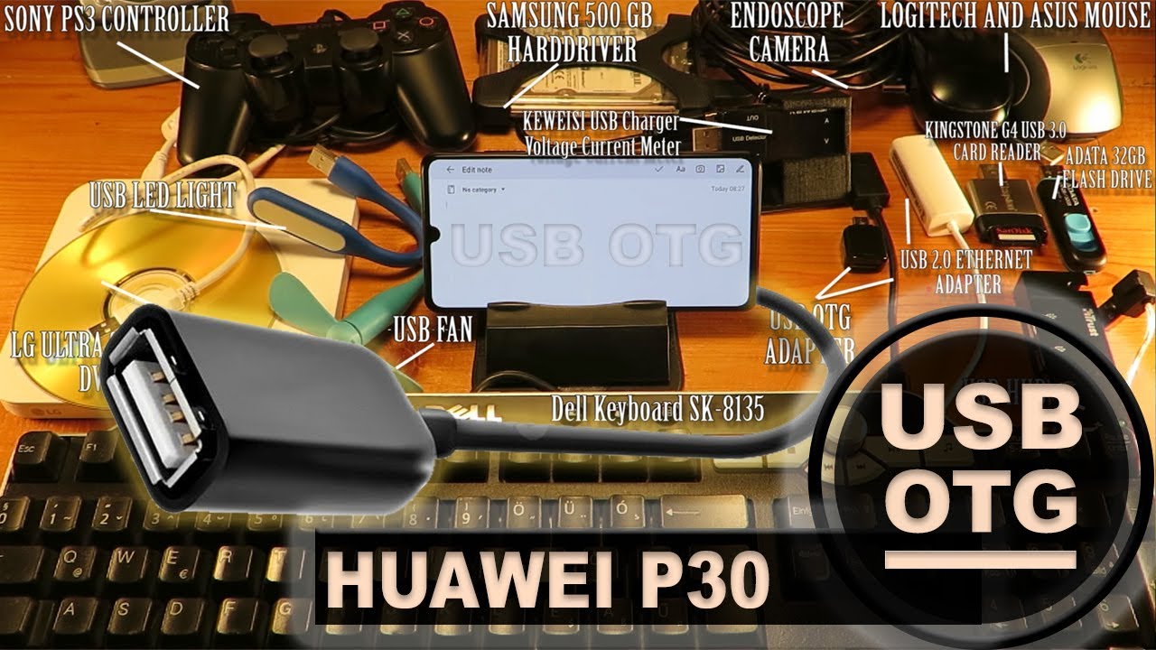 How to Use USB OTG Adapter on Huawei P30