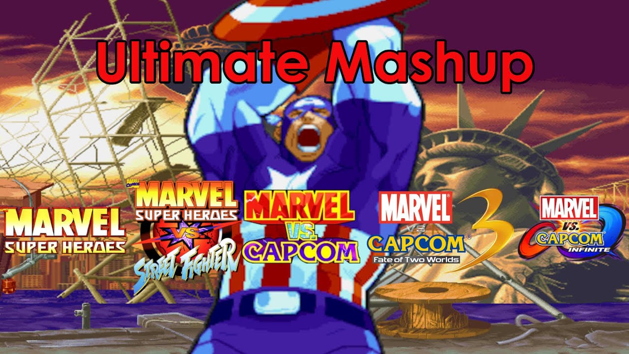 Captain America's Theme - Ultimate Mashup (MSH, MSHvsSF, MvC, MvC3, MvCI)