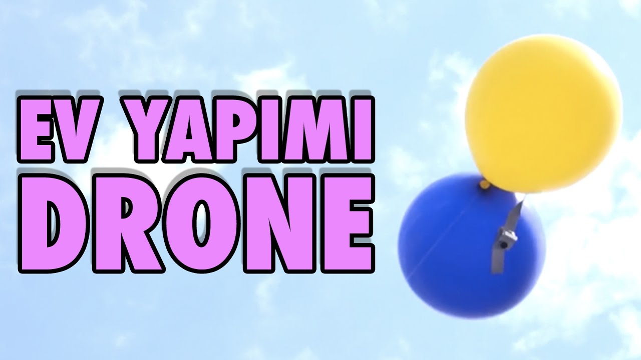 Uçan Balondan Drone Yaptık - Kameramız Ağaçta Kaldı :(