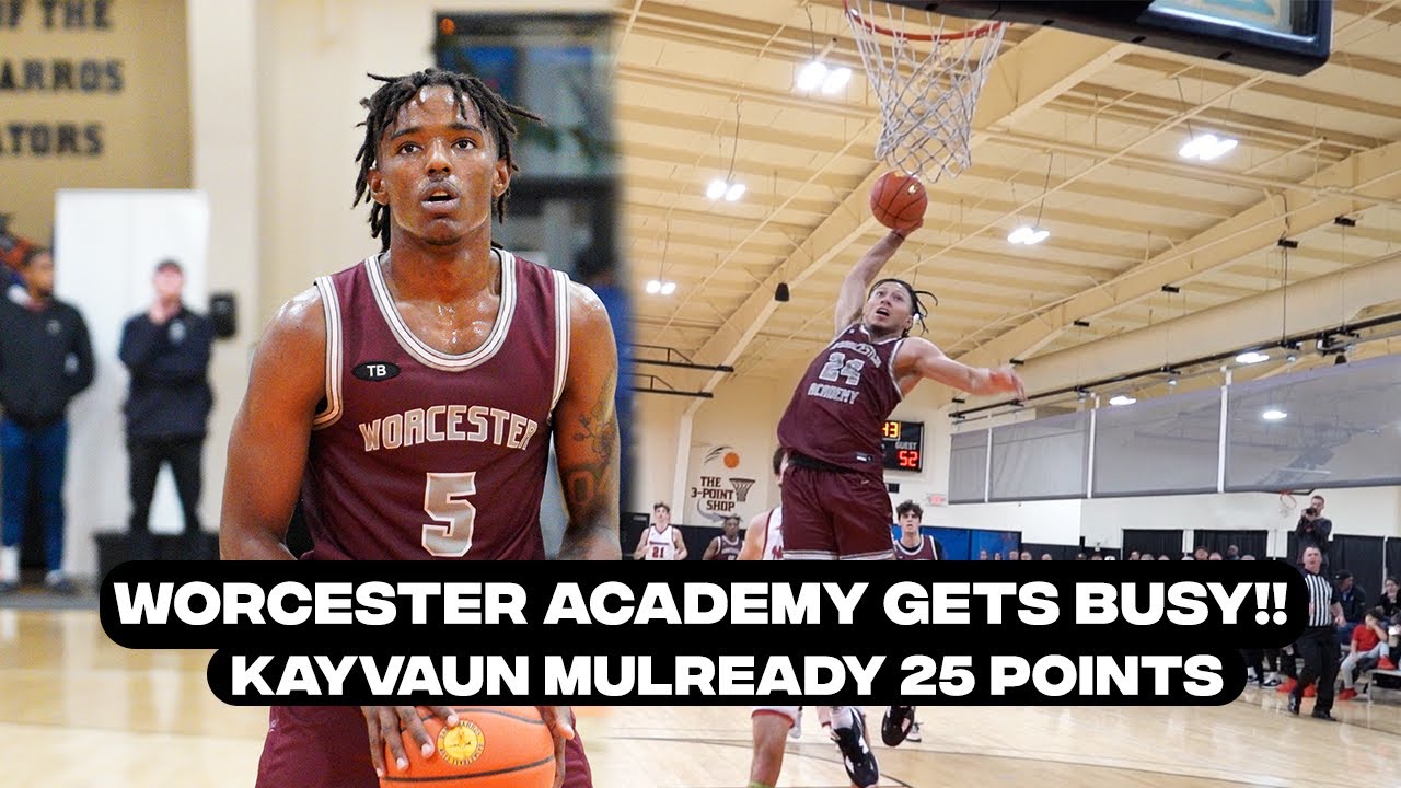 Worcester Academy Kayvaun Mulready Tre Norman TJ Power vs Newman at Zero Gravity