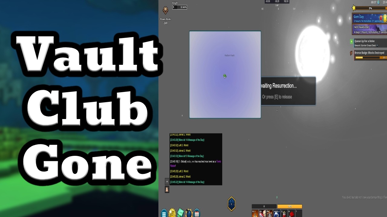 Исправление ошибки в Vault Clubs | И, похоже, появятся новые проблемы