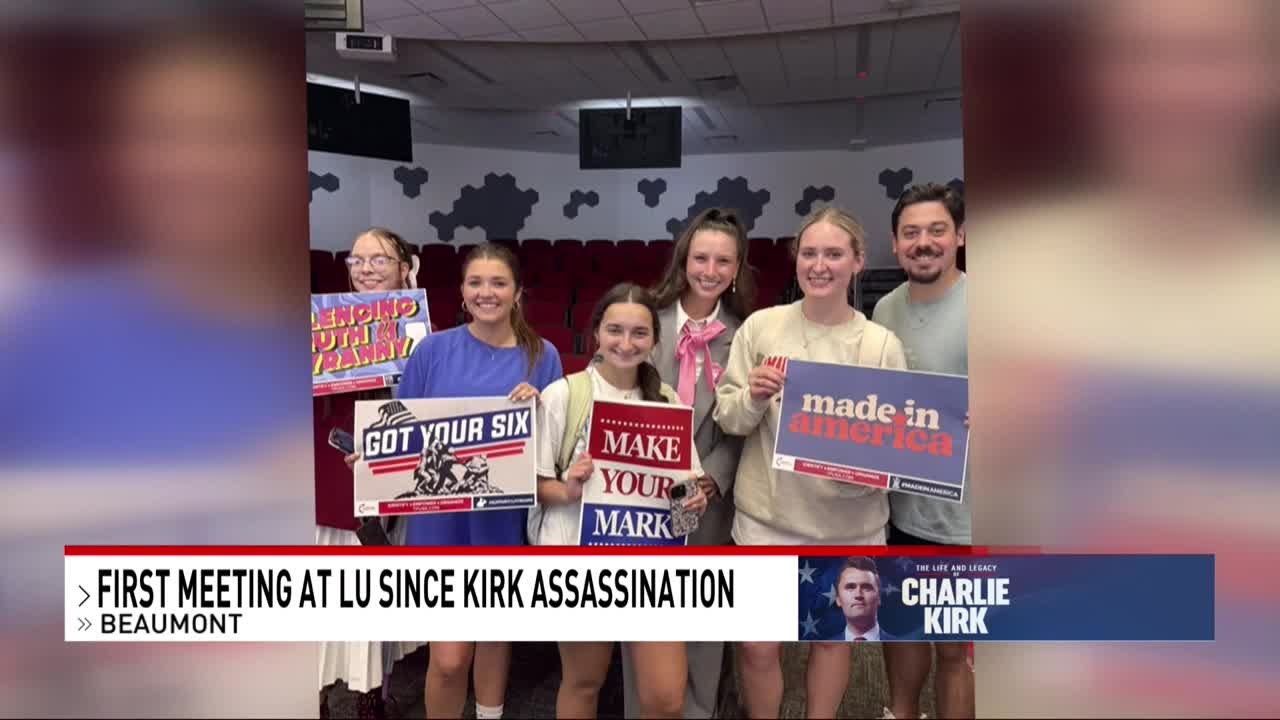 Lamar University group sees surge in members after Charlie Kirk's death