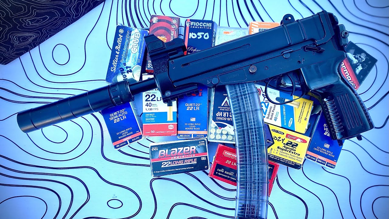 Комплект для переделки VZ61 под патрон .22 LR + прочный глушитель Mustang и чехол для патронов до...