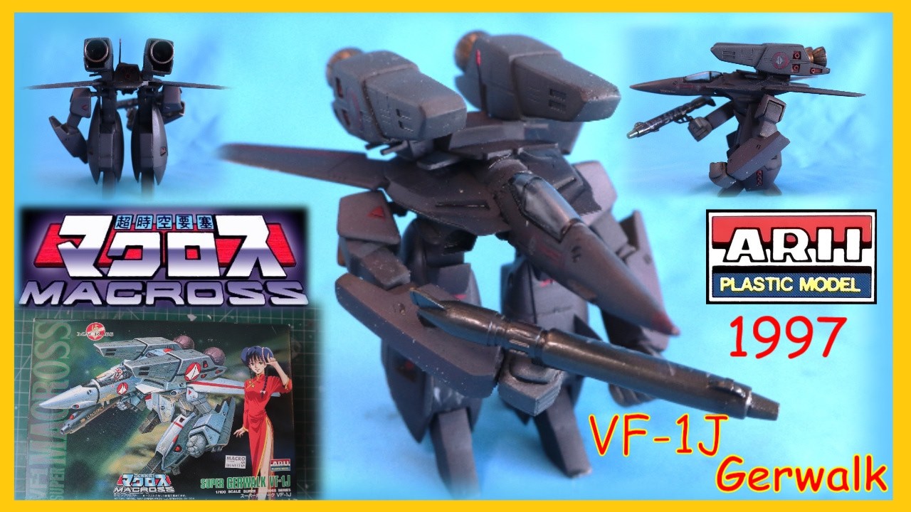 Arii 1/100 super gerwalk VF-1J Vintage Macross old model kit review (15 year anniversary)