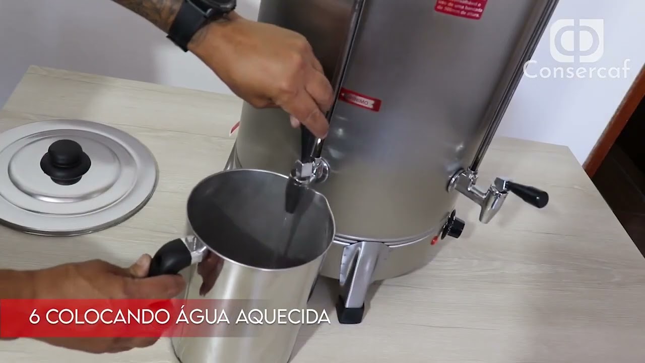 Cafeteira El&eacute;trica Industrial Cil&iacute;ndrica Consercaf