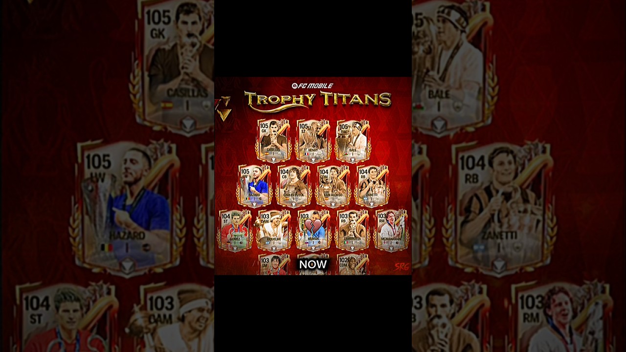 Trophy Titans now & then 🔥🗿 #shortsvideo #capcut #fcmobile #fifamobile #trophytitans #football