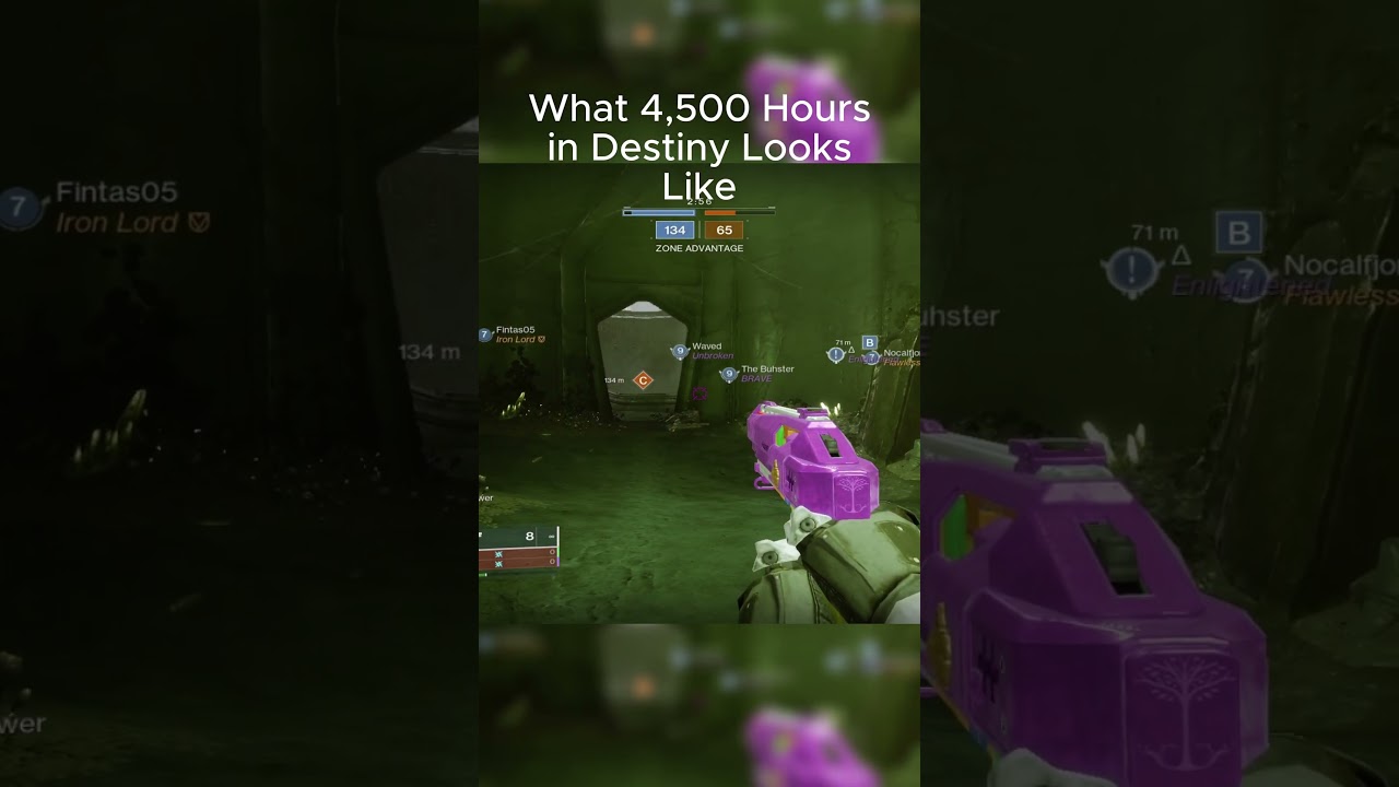 4500 часов в Destiny.