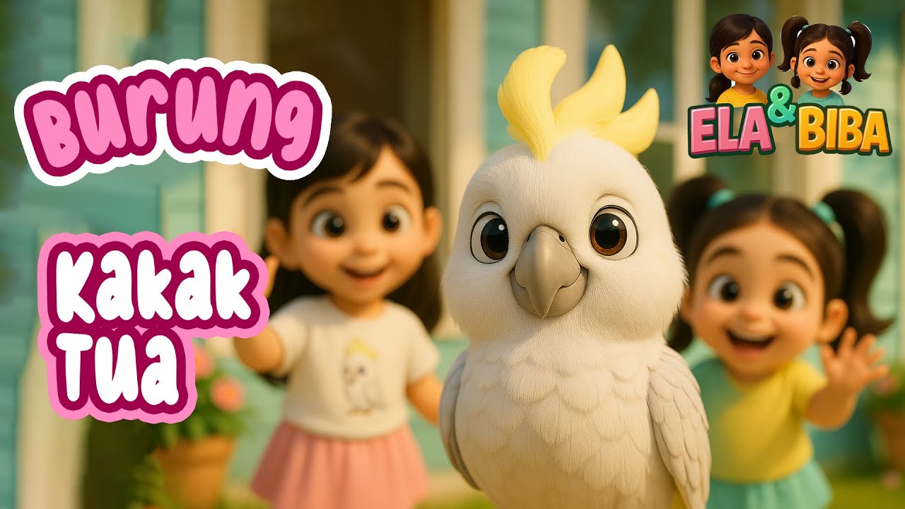 Burung Kakatua Versi Ela & Biba 🦜 | Lagu Anak Indonesia 3D Ceria & Penuh Warna