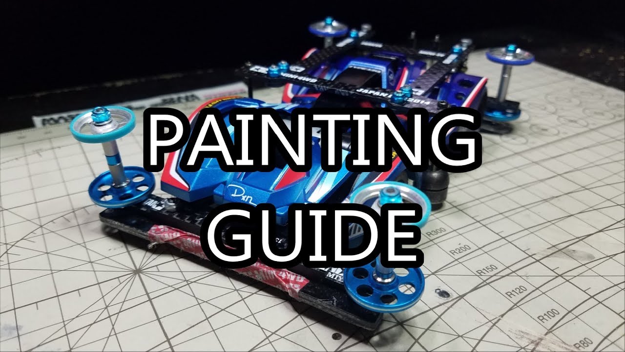 【ミニ四駆】Tamiya Mini 4WD Testing: Painting Guide