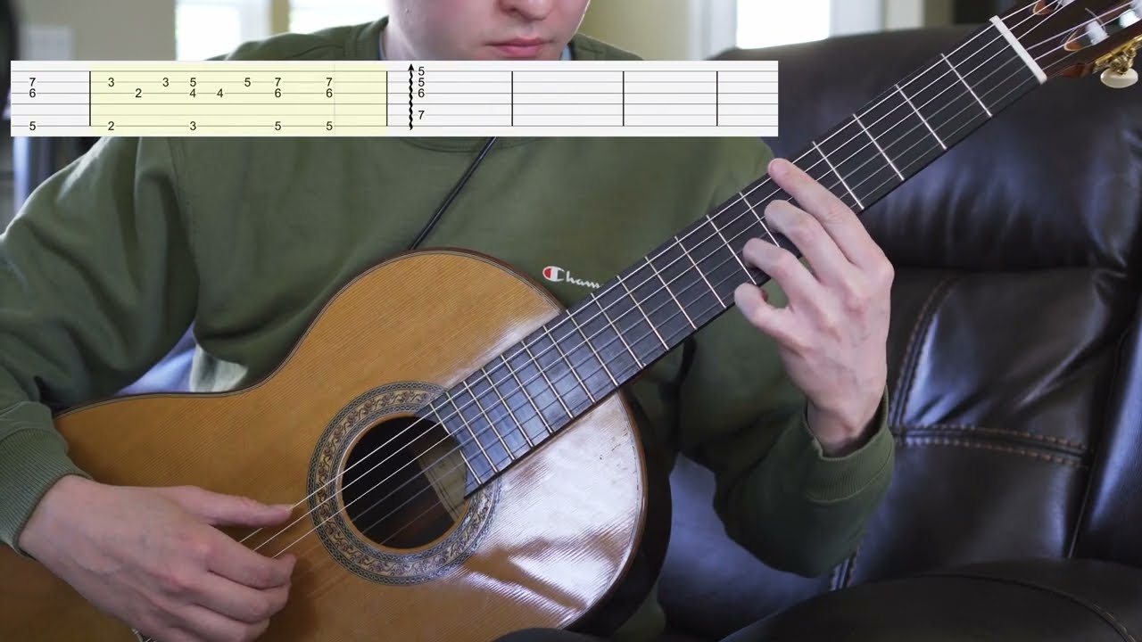 Rush - A Farewell to Kings - Guitar Intro Tutorial with Tab (Slow)