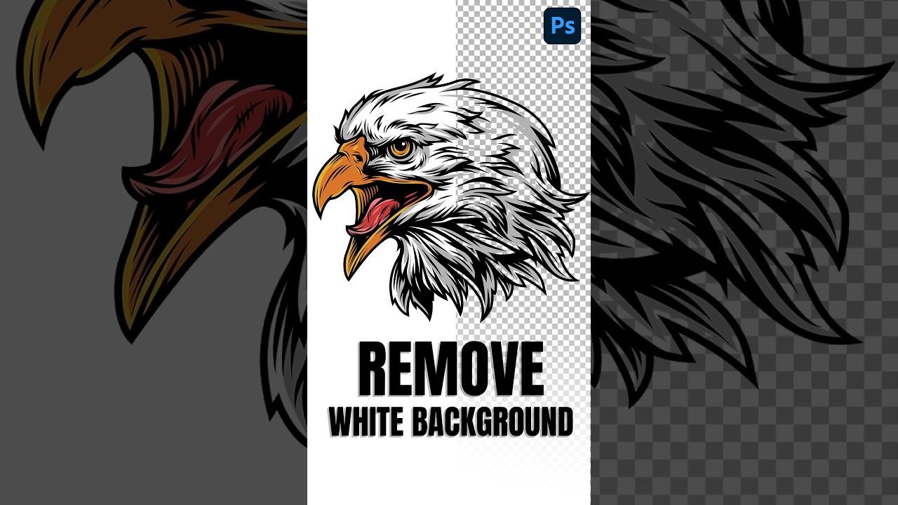 Удалите белый фон в ОДИН КЛИК &mdash; простой лайфхак для Photoshop! 💡