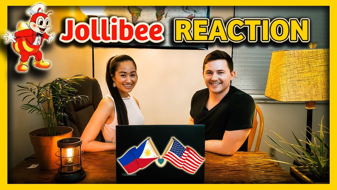 FILIPINO & AMERICAN COUPLE REACTING TO JOLLIBEE COMMERCIALS!! || Jollibee Reaction Video