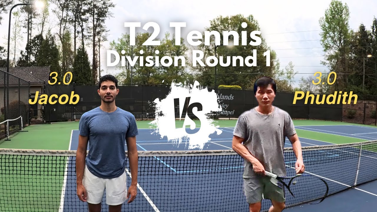 T2 Tennis Men's Single 3.0 Full Match | Division Round 1 | Tennis Battle vs Jacob