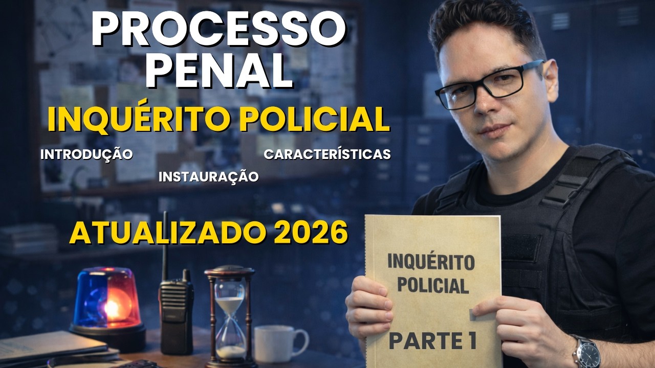 INQUÉRITO POLICIAL: Características e Instauração (Parte -1) PROCESSO PENAL I Concursos Tribunais