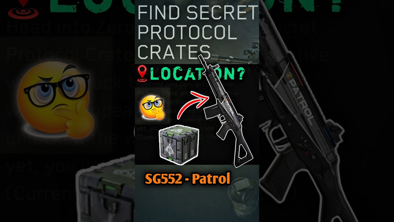 SG552-Patrol : SECRET PROTOCOL CRATES Location 📍#deltaforce #deltaforcegame #secretbox