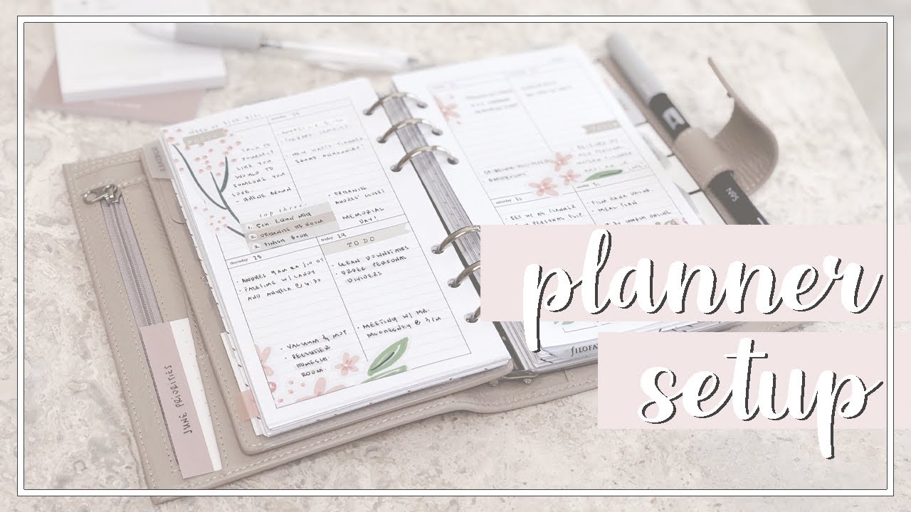 Personal Planner Setup
