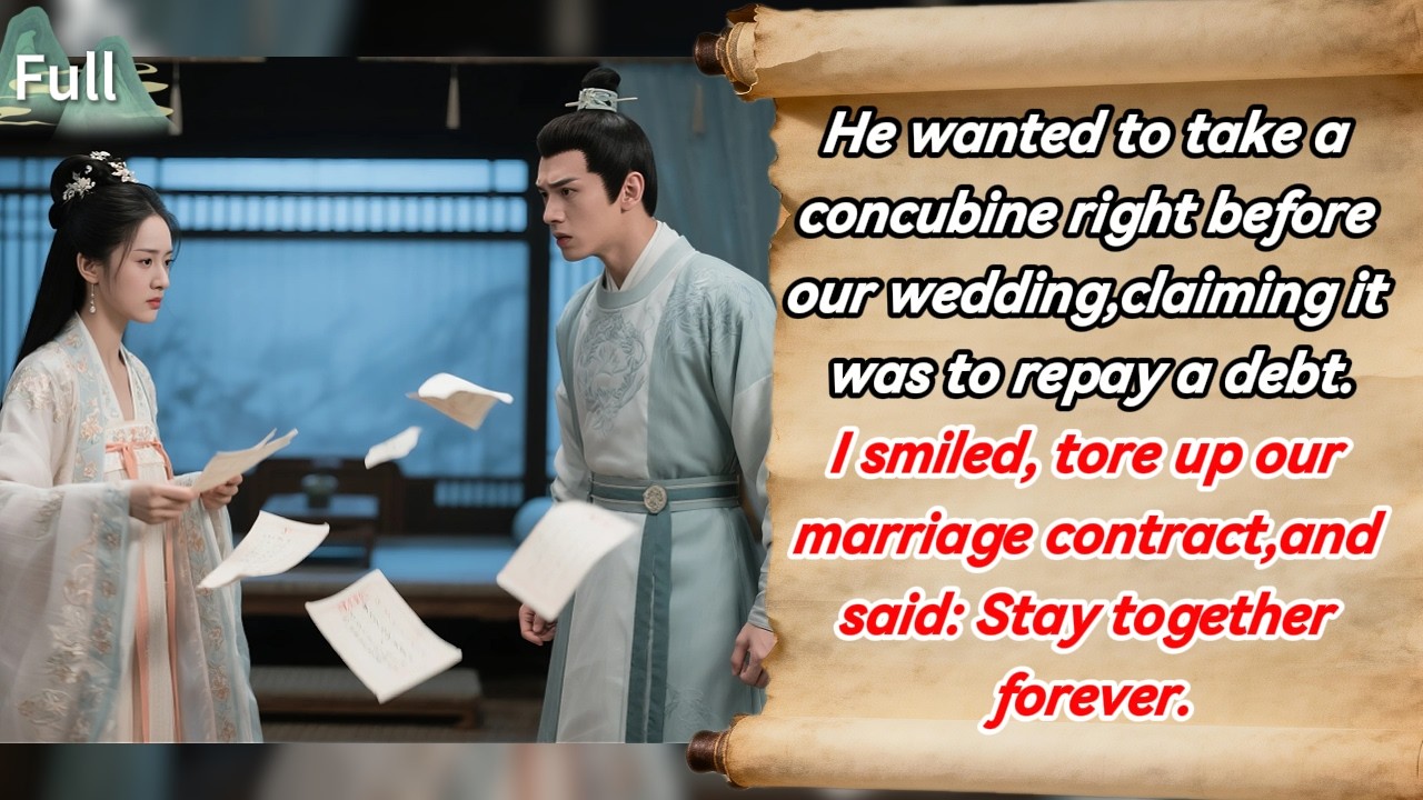 He wanted to take a concubine right before our wedding,claiming it was to repay a debt.I smiled...
