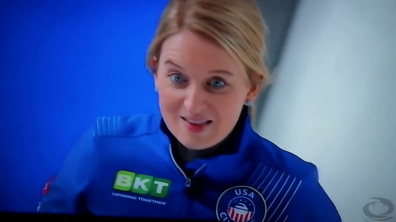 Curling Sweden-USA what a score by Hasselborg Amazing!!!!