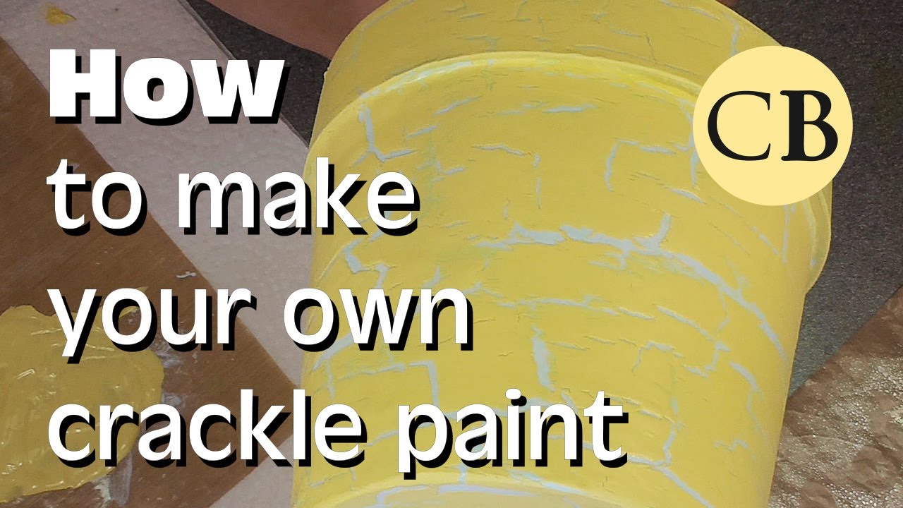 How To Make your own Crackle Paint