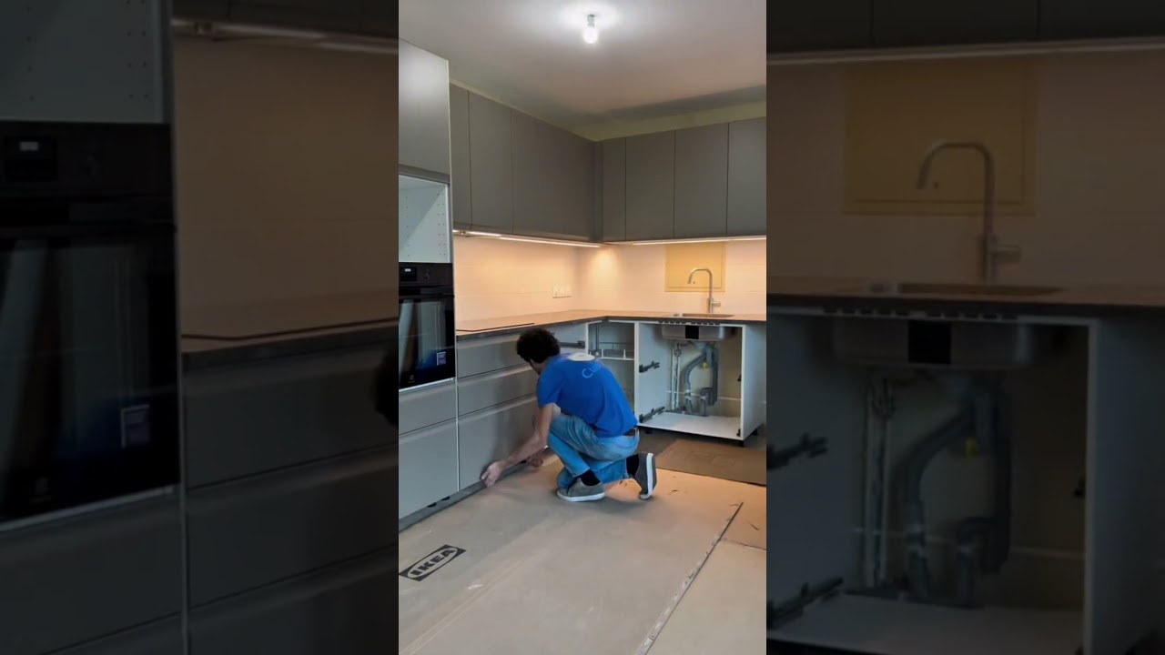 Cuisine ikea.. #ikea #cuisine #kitchen #travaux #timelapse