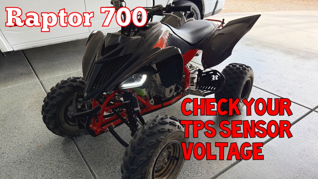 Raptor 700  TPS sensor voltage. You may want to check yours especially 23+ throttle position sensor