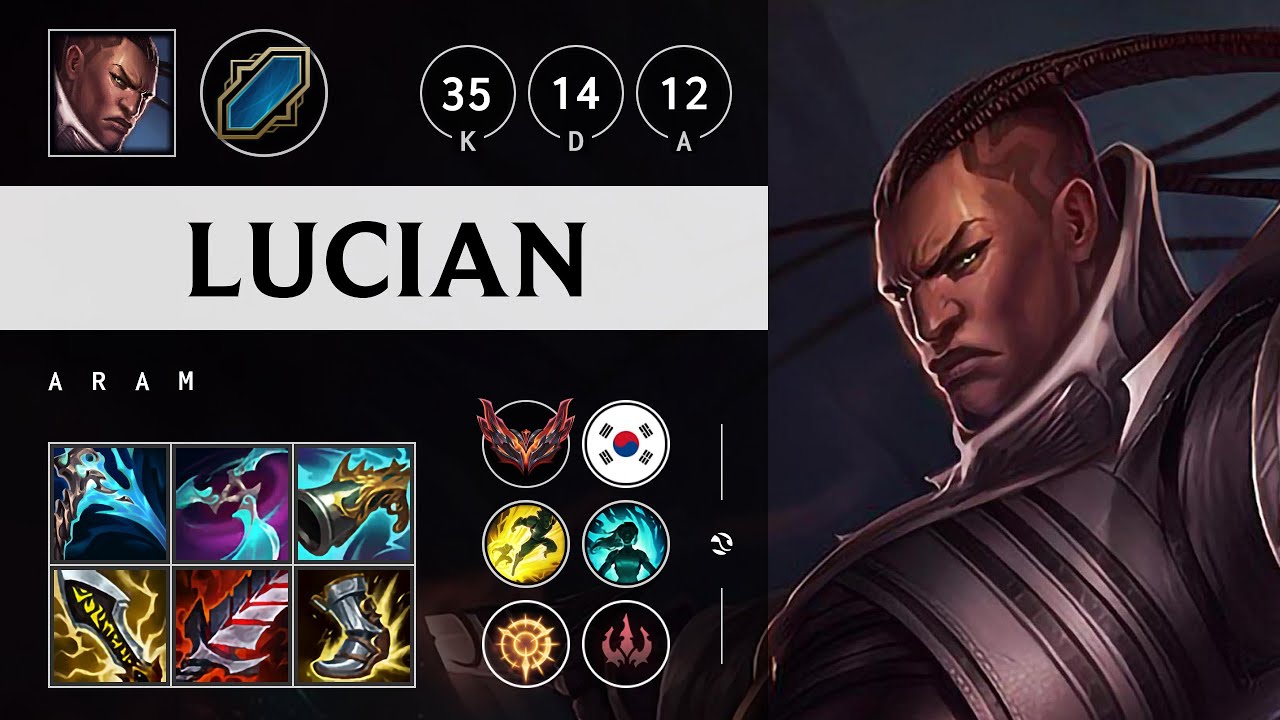 Lucian ARAM: Quadra Kill, Rampage - KR Grandmaster Patch 14.20